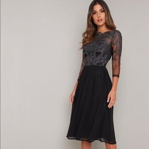 Chi Chi London Embroidered Mya Cocktail Dress